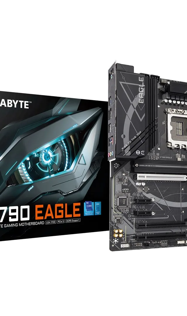 GIGABYTE Z790 EAGLE Motherboard - Supports 14th Gen. Intel Core CPUs, 12+1+1 phases VRM, up to 7600MHz DDR5 (OC), 3xPCIe 4.0 M.2, 2,5GbE LAN, USB 3.2 Gen 2