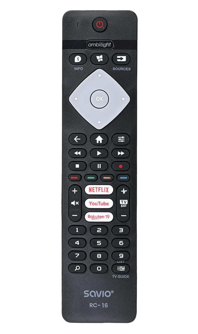 Savio Universal Remote Control/Replacement For Philips TV SMART TV RC-16