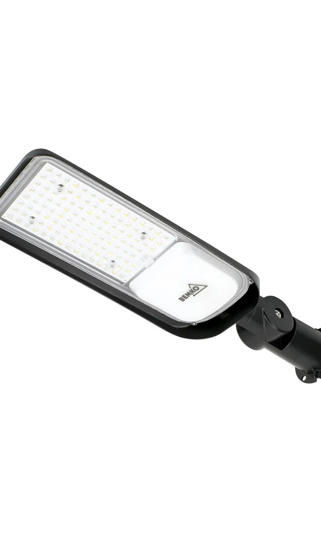 LED STREET LIGHT FIXTURE JAZMIN 100W4000K 13500LM IP65 LIGHT GREY (C82-JAZ-100LG-4K)