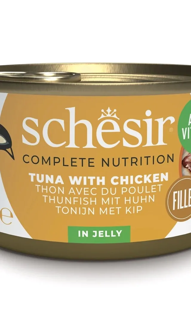 SCHESIR Tuna With Chicken In Jelly - Wet Cat Food - 85g