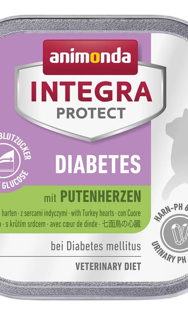 ANIMONDA Integra Protect Diabetes Turkey Hearts - Wet Cat Food - 100g