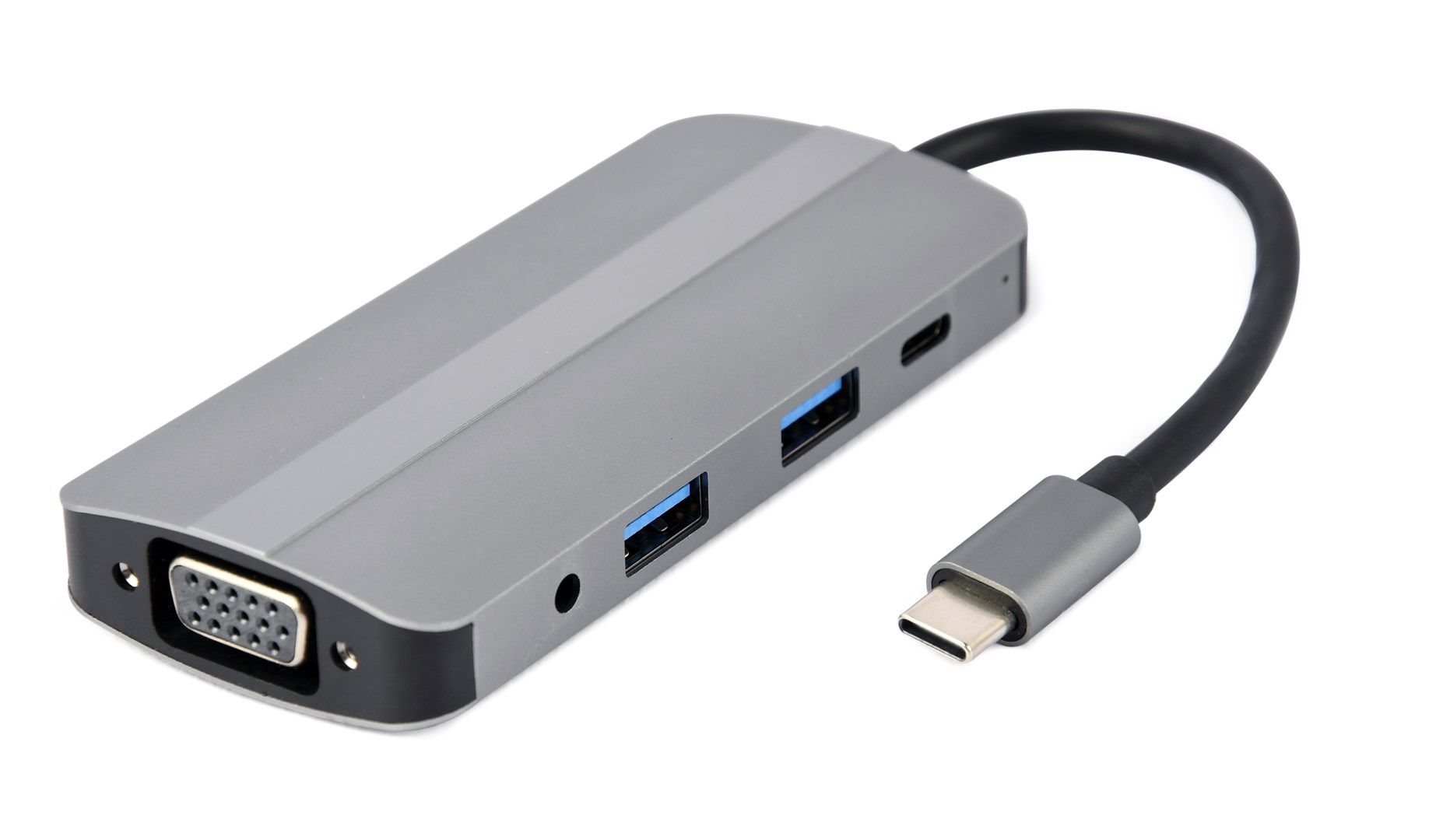 Gembird A-CM-COMBO8-02 laptop dock/port replicator Wired USB Type-C Silver