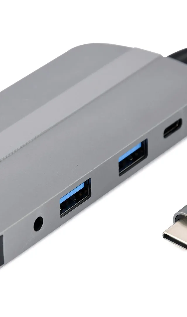 Gembird A-CM-COMBO8-02 laptop dock/port replicator Wired USB Type-C Silver