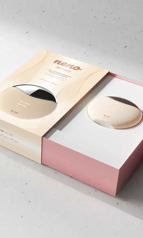 NENO AURI ADVANCED DEVICE SUPPORTING MUSCLE STIMULATION FOR NATURAL FACE FIRMING AND CONTOURING EFFECTS WITH EMS AND RF TECHNOLOGY
