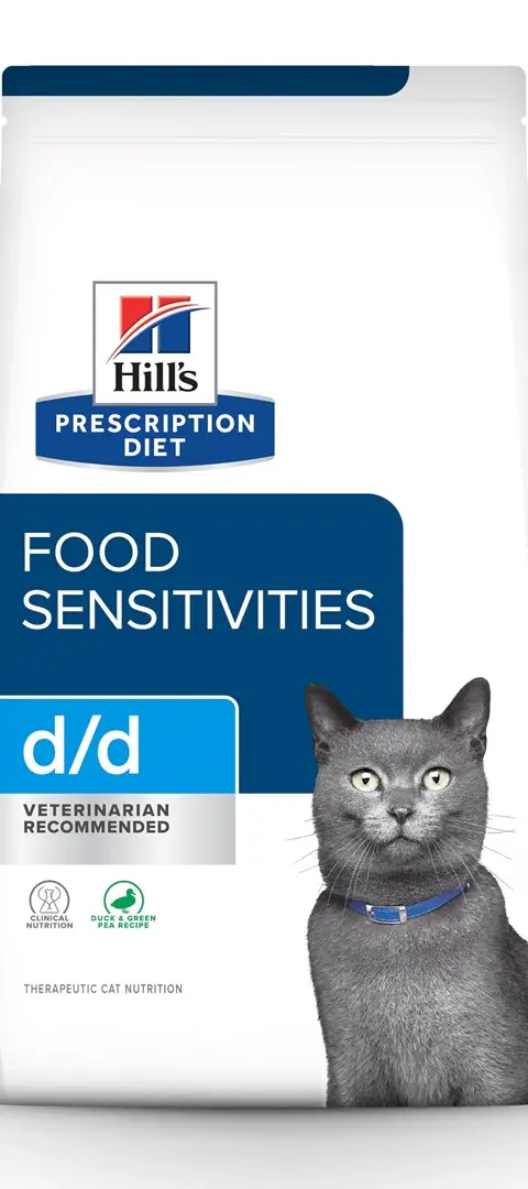 HILL'S PRESCRIPTION DIET Feline D/D Dry Cat Food Duck Peas 1 5 Kg