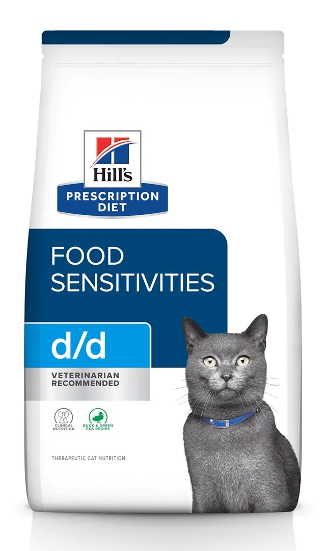 HILL'S PRESCRIPTION DIET Feline D/D Dry Cat Food Duck Peas 1 5 Kg