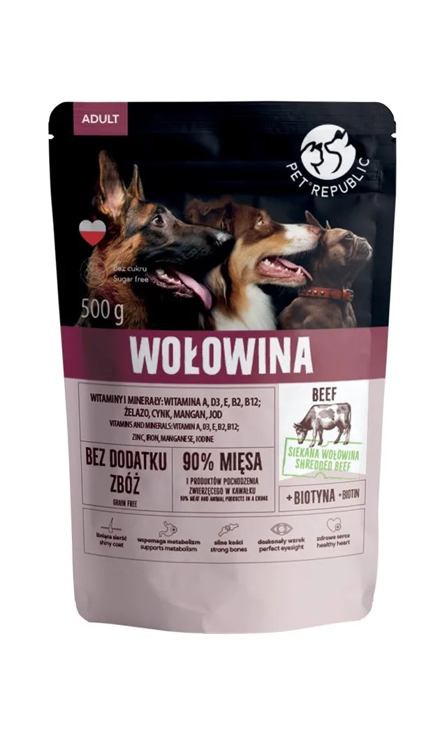 PET REPUBLIC Adult Beef - Wet Dog Food - 500g