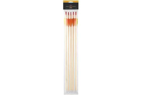Poe Lang Target Wooden 30 D-027A-B1 Wooden Arrows 5 Pcs