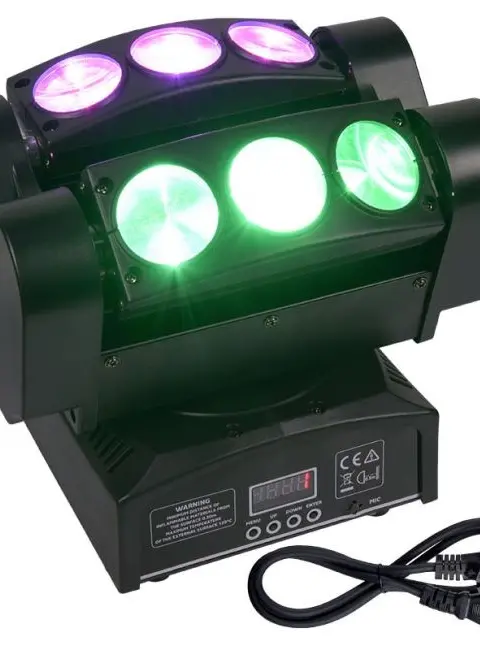 LIGHT4ME SPIDER HEAD 6x10 Disco Effect Movement Head