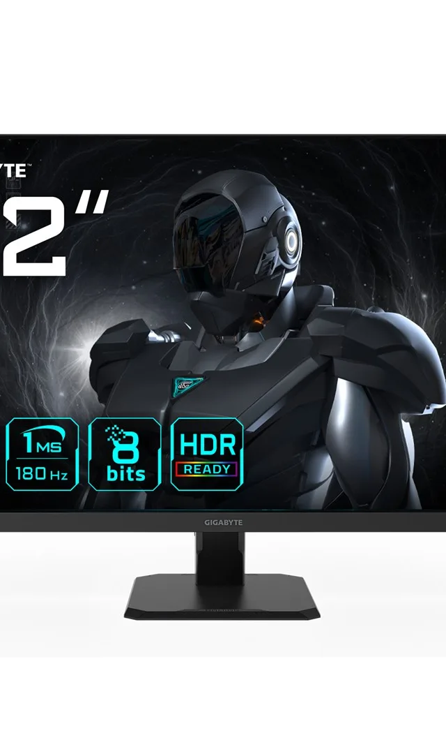 GIGABYTE GS32QA 32” QHD Gaming Monitor - 2560 x 1440, 180Hz, 1ms, 300 cd/m², FreeSync Premium, HDR Ready, HDMI 2.0, Displayport 1.4