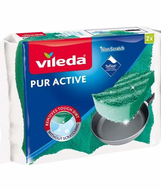 Sponge Scourer Vileda Pur Active 2 Pc(S)