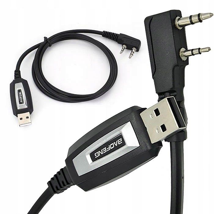 Baofeng USB Cable For Programming UV-5R 82 888S UV-S9 PLUS UV-13 16 17 21 Radios With A K-Type Plug