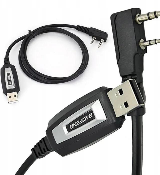 Baofeng USB Cable For Programming UV-5R 82 888S UV-S9 PLUS UV-13 16 17 21 Radios With A K-Type Plug