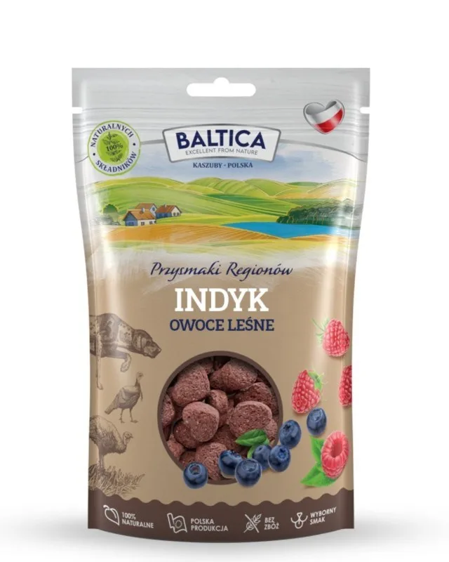 BALTICA Przysmaki RegionóW Turkey With Forest Fruits - Dog Treat - 100g