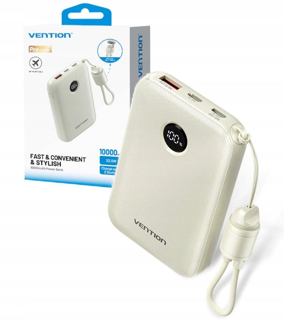 Vention FKAN0-C power bank 10000 mAh Beige