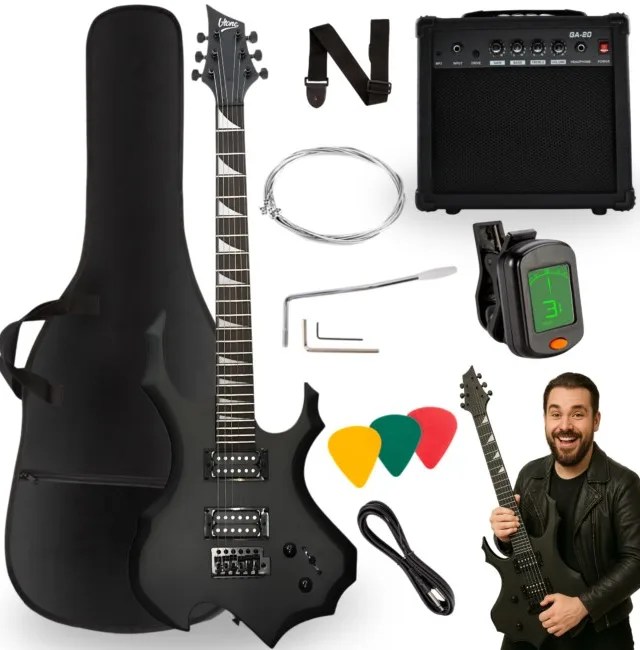 V-TONE EGS 39 MBK Gitara Elektryczna 4/4 Black Ma