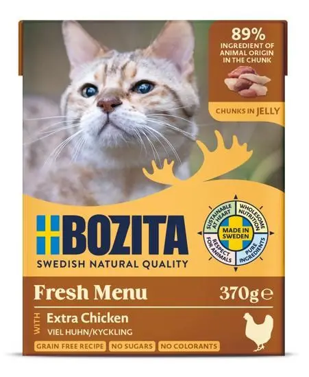 BOZITA Chicken In Jelly - Wet Cat Food - 370 G