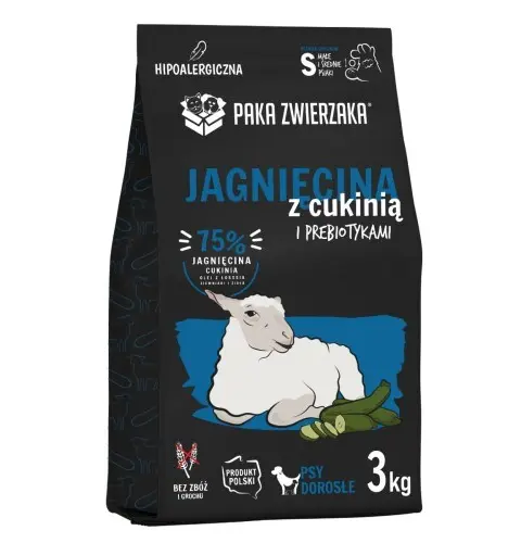 PAKA ZWIERZAKA Lamb With Zucchini S - Dry Dog Food - 3kg