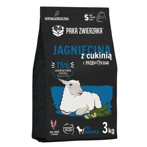 PAKA ZWIERZAKA Lamb With Zucchini S - Dry Dog Food - 3kg