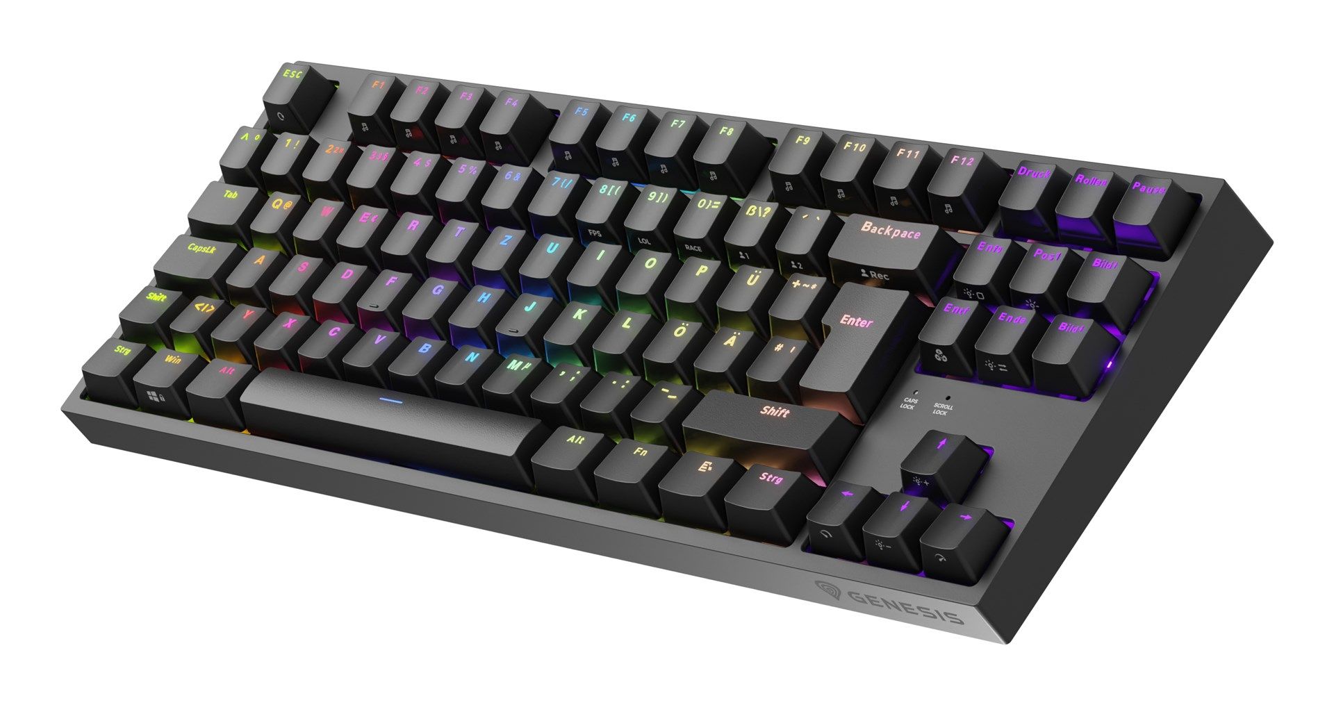 GENESIS Thor 404 TKL keyboard Gaming USB QWERTZ German Black