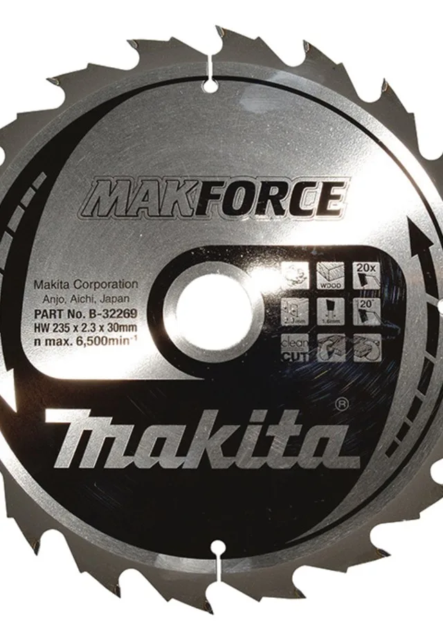 MAKITA CIRCULAR SAW BLADE 235x30x20z MAKFORCE WOOD