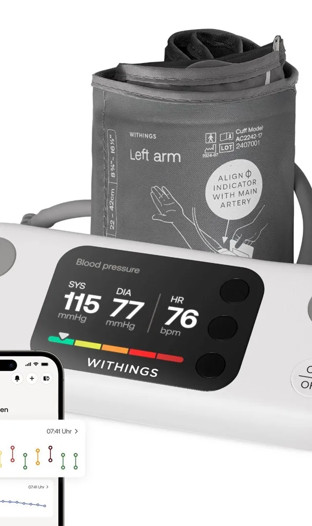 Withings WPM07-08-ALL-INT Blood Pressure Unit Upper Arm Automatic 16 User(S)