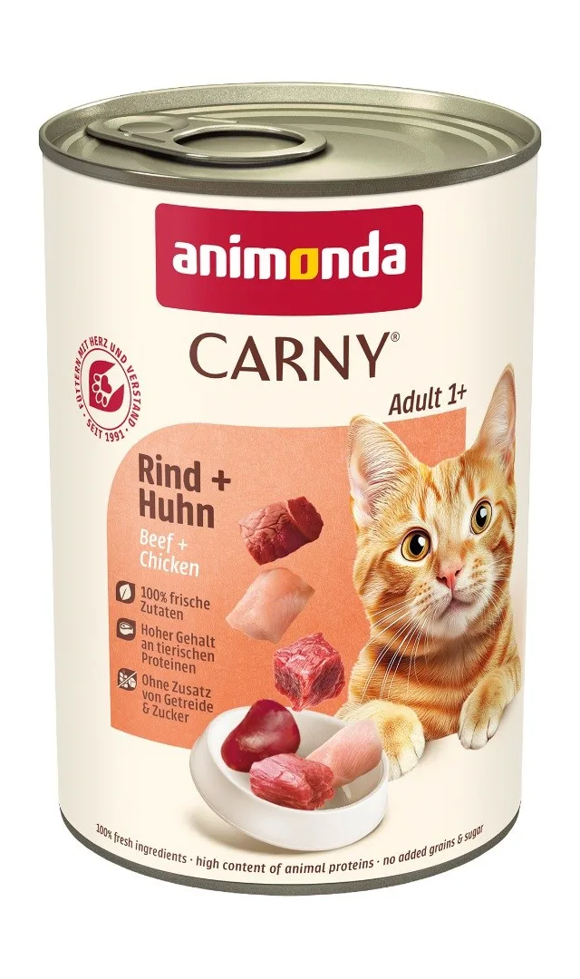 ANIMONDA Carny Adult Beef And Chicken - Wet Cat Food - 400g