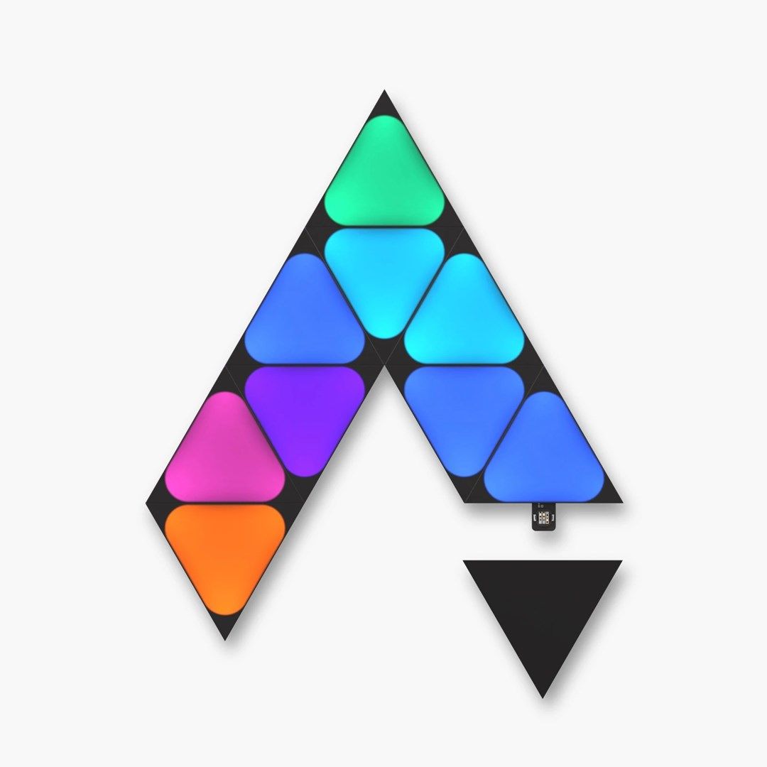 Nanoleaf Shapes Mini Triangles Ultra Black Expansion 10 PK