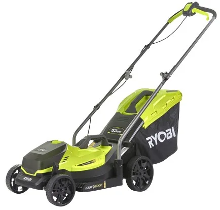Ryobi RLM18X33B40 Lawn Mower Push Lawn Mower Battery Black Green