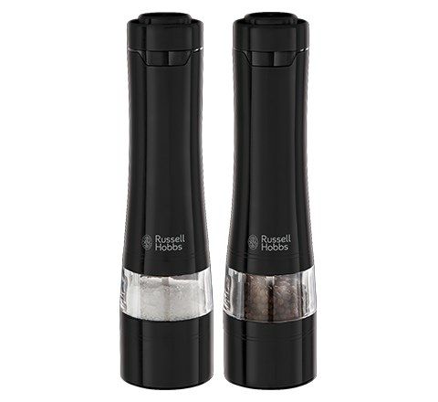 Russell Hobbs 28010-56 Seasoning Shaker Black Salt Pepper Shaker Set