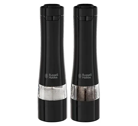Russell Hobbs 28010-56 Seasoning Shaker Black Salt Pepper Shaker Set