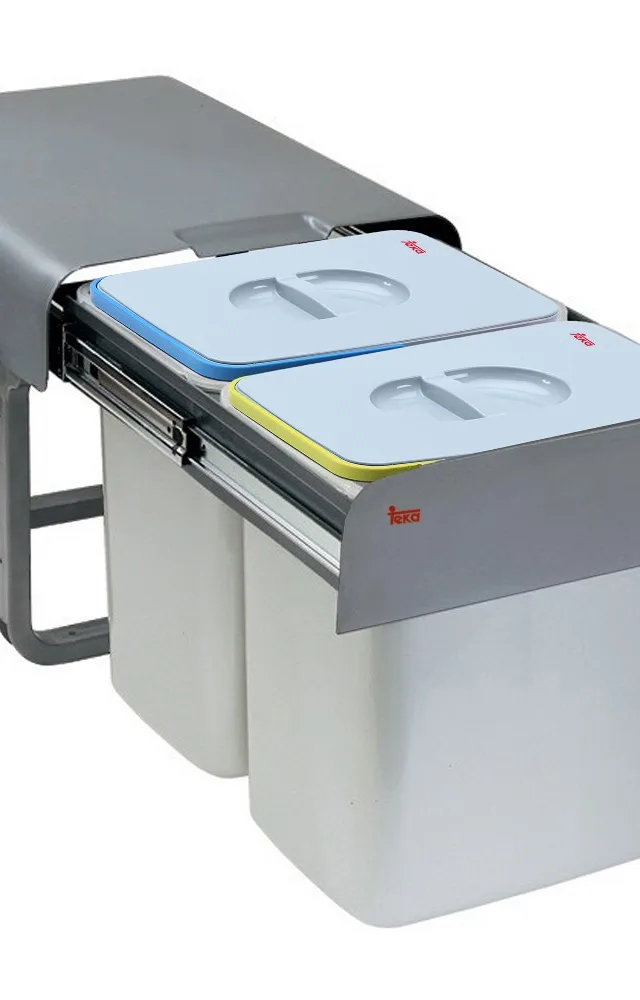 Teka ECO EASY 45 30 L 2 Basket(S) Galvanized Steel Grey