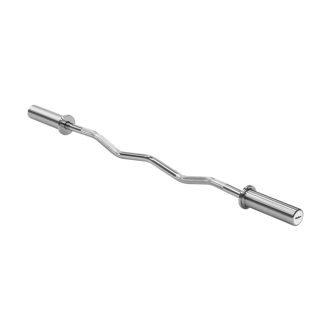REBEL ACTIVE Olympic Curl Bar 50mm Olympic Barbell 120cm 6kg