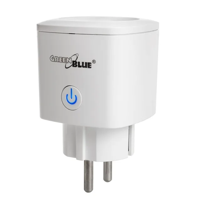 GreenBlue WiFi Remote Controlled Socket Android/IOS/Alexa/Google Home Energy Cons. Energy Timer Max 3680W Type F GB720 F