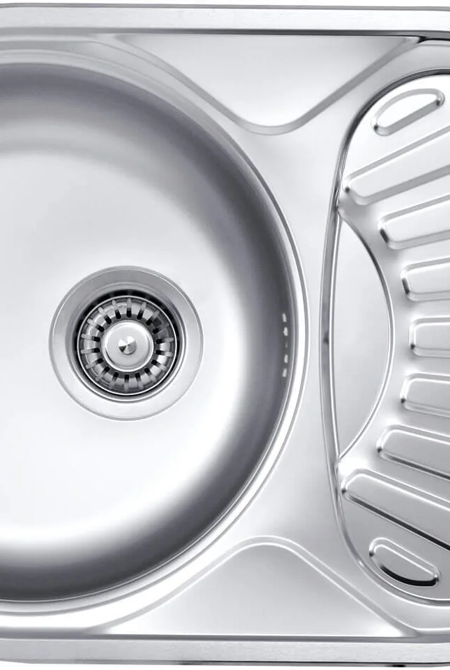 Bowl Steel Sink With Drainer 1-
