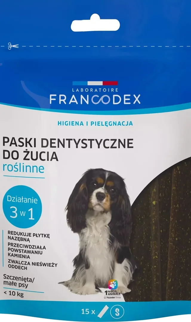 FRANCODEX Dental Strips S - Dog Treat - 15