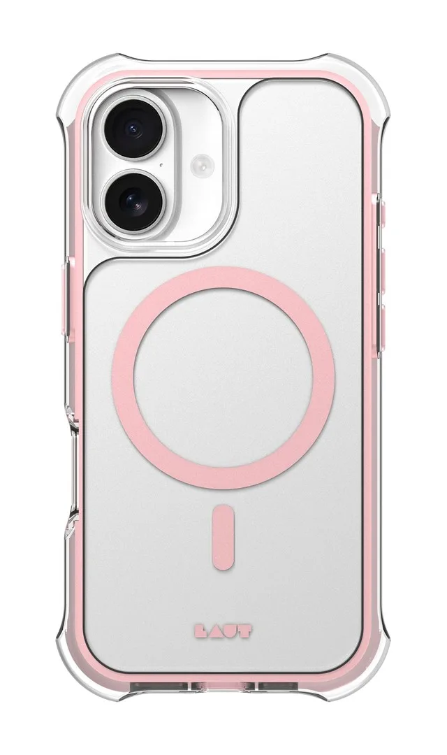 LAUT AERO PROTECT mobile phone case 16 cm (6.3") Cover Pink, Transparent