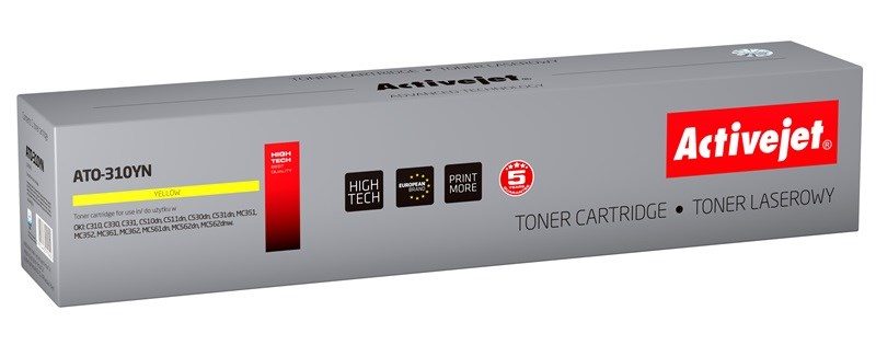 Activejet ATO-310YN toner (replacement for OKI 44469704; Supreme; 2000 pages; yellow)