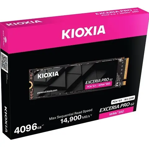 Kioxia Exceria PRO G2 4 TB M.2 PCI Express 5.0 NVMe BiCS FLASH TLC