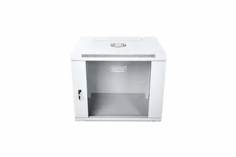 Digitus DN-W19 09U/450 rack cabinet 9U Wall mounted rack Light grey