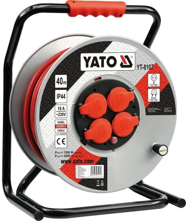 Yato YT-8107 cord reel 4 AC outlet(s) 40 m