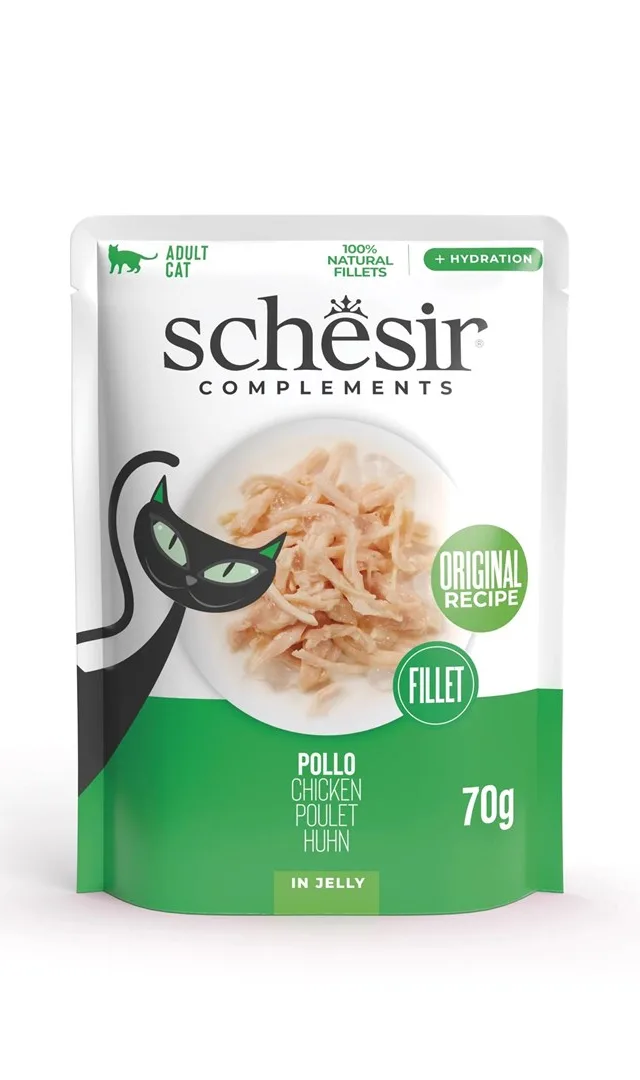 SCHESIR Chicken Fillet In Jelly - Wet Cat Food - 70g