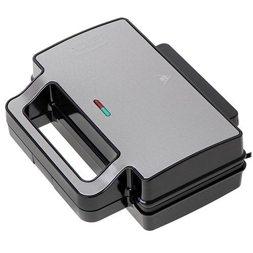 Adler AD 3073 Sandwich Toaster Silver - Black