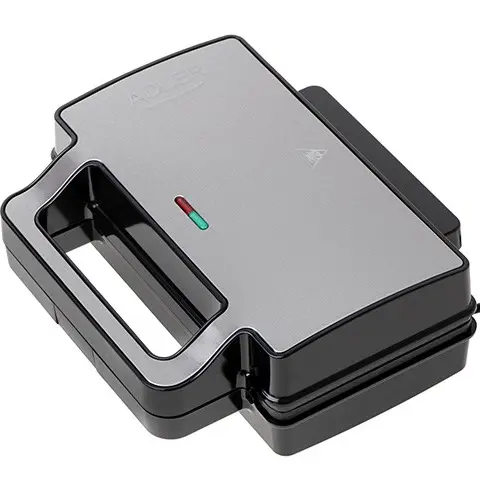 Adler AD 3073 Sandwich Toaster Silver - Black