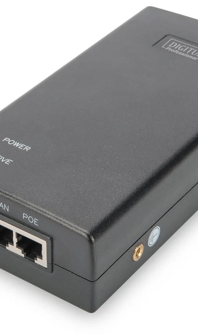 Digitus Gigabit Ethernet PoE Ultra Injector, 802.3af/at, 60 W