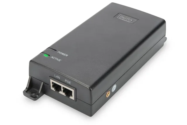 Digitus Gigabit Ethernet PoE Ultra Injector, 802.3af/at, 60 W