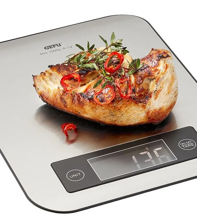GEFU SCORE Stainless Steel Countertop Rectangle Electronic Kitchen Scale