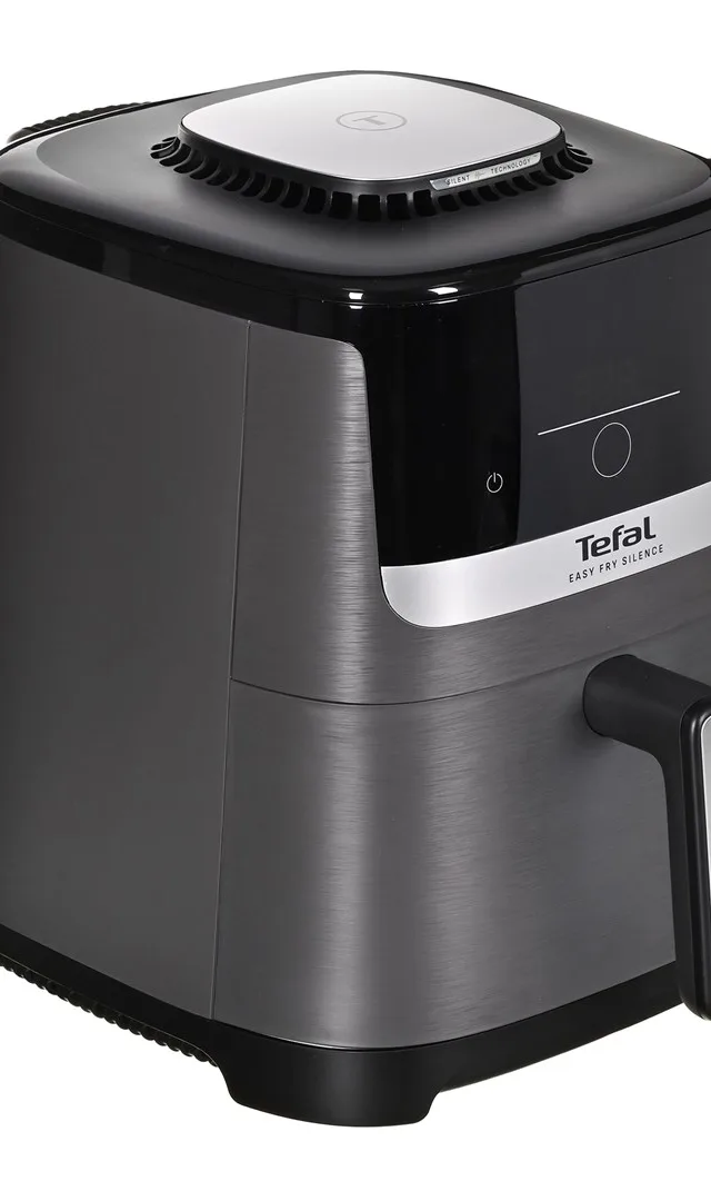 Tefal Easy Fry Silence EY551HE0 fryer Single 5 L Stand-alone Hot air fryer Black, Grey, Stainless steel