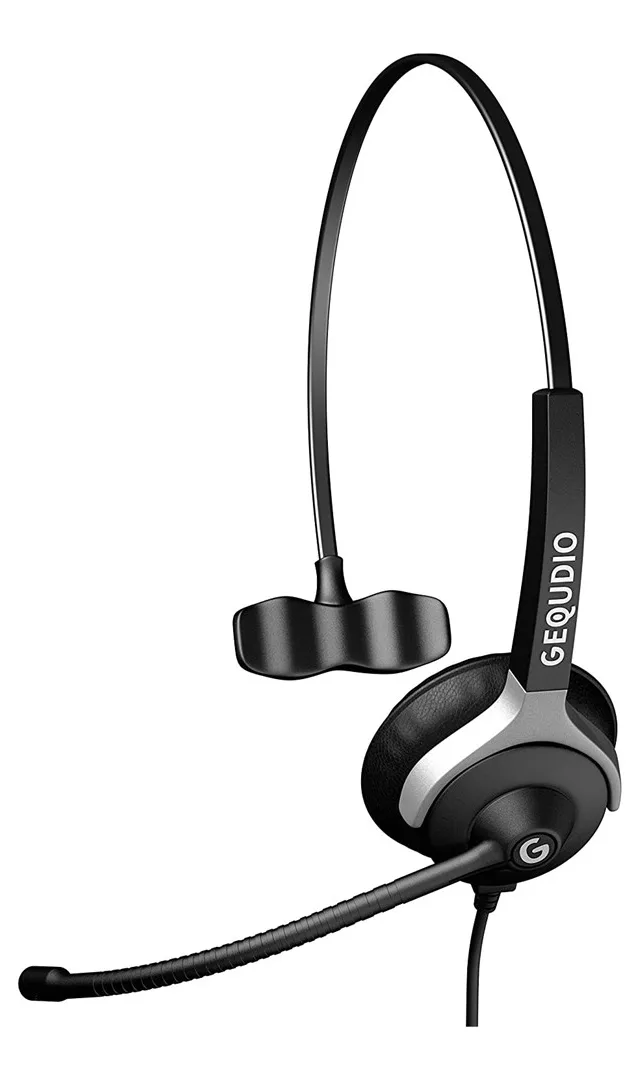 GEQUDIO WA9007 Headphones/Headset Wired Head-Band Office/Call Center Black