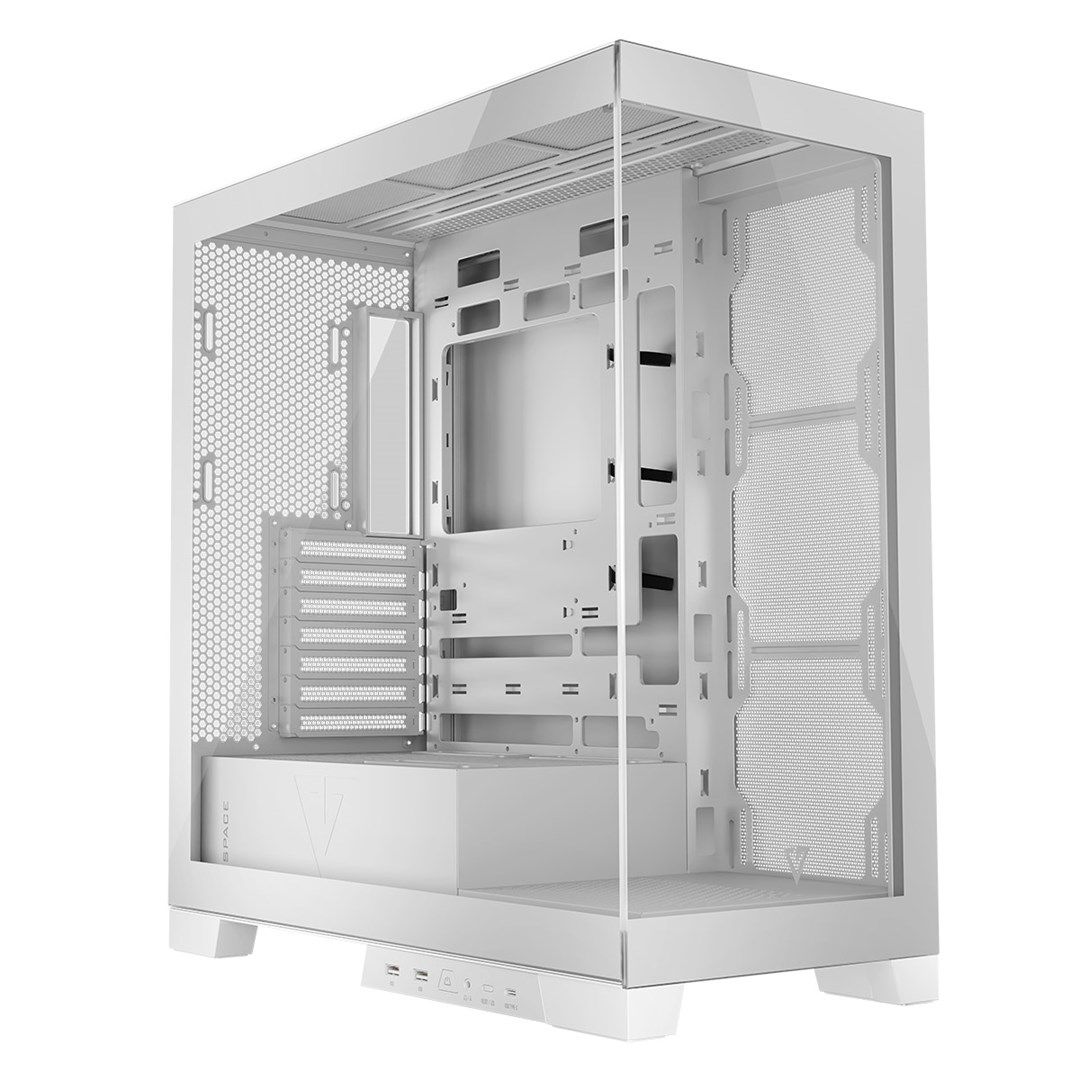 Modecom Volcano SPACE MIDI USB 3.0 X 2 CYPE-C - AT Midi Tower White